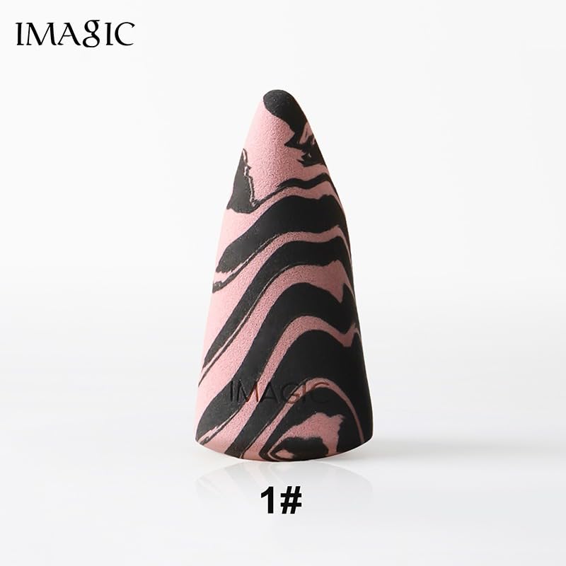 Image of IMAGIC PROfessional Cosmetic Duo Color Top Hill Makeup Sponge Wet & Dry Use Soft Non-latex Material Puff (02)
