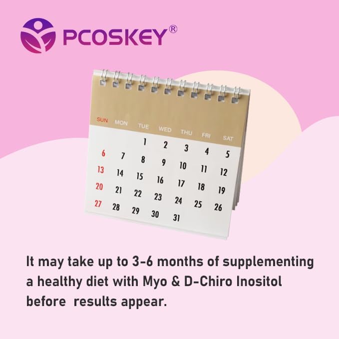 Miniatura 8 de Suplemento de mio-inositol y D-quiro inositol para mujeres  Suplementos de fertilidad para el equilibrio hormonal y apoyo a la salud ovárica