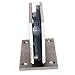 Set of 2 NUZAMAS Frameless Glass Door Hinges, Brackets to Wall, Shower Door Hinge Wall Mounted Suitable 8-12mm Glass Panel, 80-100cm Door, 90 Degree Close and Open