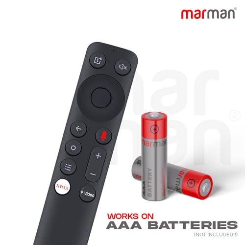 Image of marman Compatible with Oneplus TV Remote Control Suitable for Q Series, U Series 4K Android Smart Television with Bluetooth Voice Command and Google Assistant - Pairing Must!