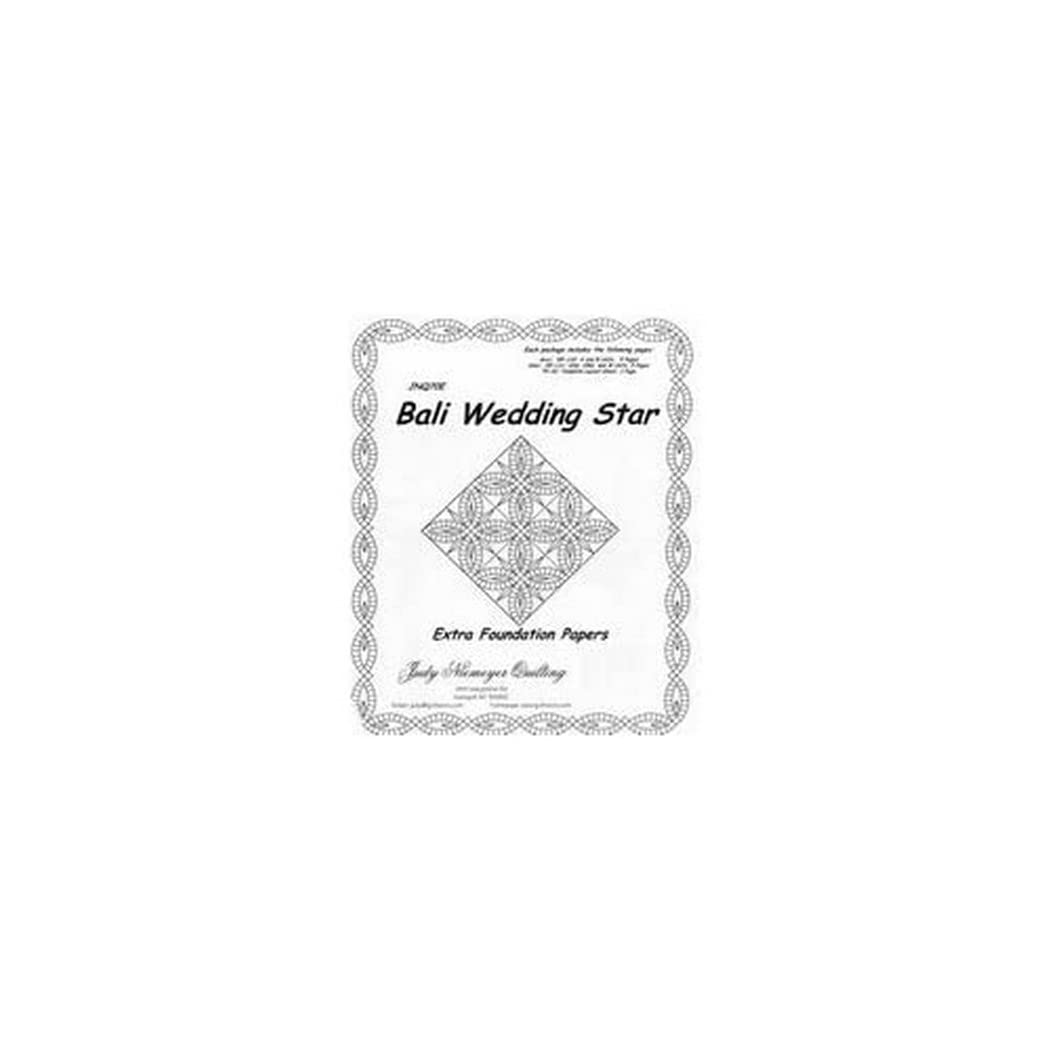 Judy Niemeyer Quilting Bali Wedding Star Extra Foundation Paper Quilt Pattern
