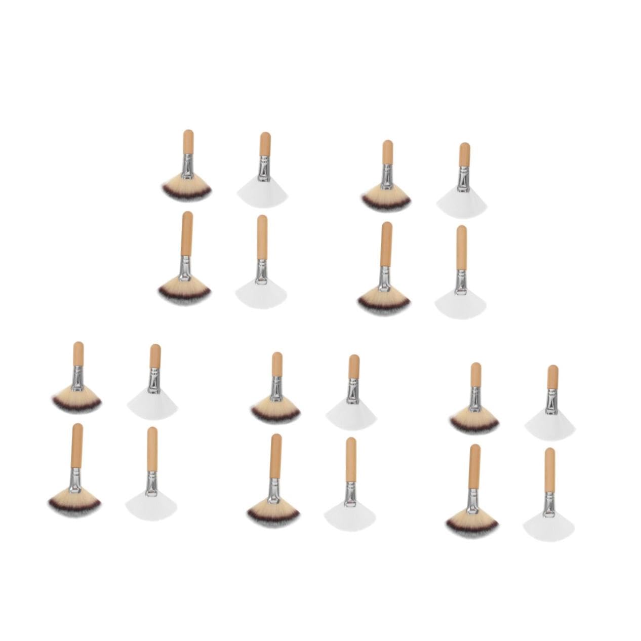 20 Pezzi Pennello Per Cipria Sciolto Pennello Per Trucco Applicatore Per Fard Pennello Per Evidenziare Mascara Maquillaje Soffice Spoolie Fard Per Le Guance Pennello Per