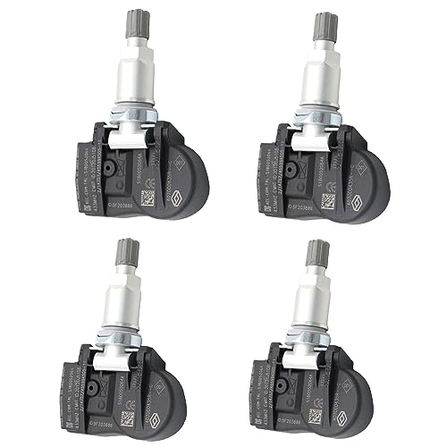 Baceyong 4 capteurs de pression des pneus, 407000435R Compatible avec Renault Fluence Gran Laguna Megane 433 MHz