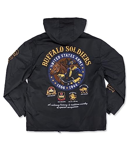 Buffalo Soldiers M7 Windbreaker Jacket Black2