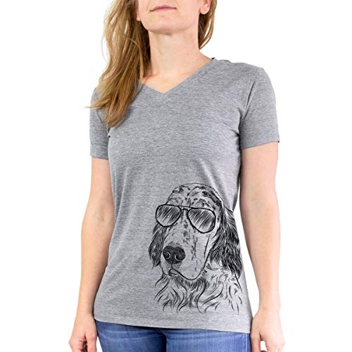 Aviator hutch the english setter women's triblend t-shirt modern …