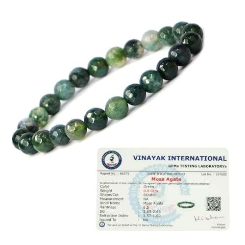 Image of Reiki Crystal Products Certified Natural Crystal Stone 8 mm Faceted /Diamond Cut Beads Bracelet for Men & Women | Reiki Charged Gemstone Bracelet | Multiple Crystal Variants Available