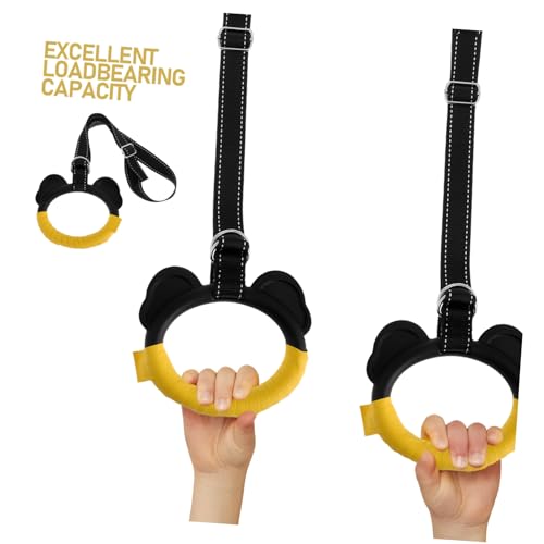 Anillas para gimnasia resistentes con correas para entrenamiento en casa miniatura 7