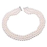 Alle Perlen dieser Halskette haben einen hohen Glanz, eine einheitliche Größe und gute Qualität, jede Perle dieser Halskette ist 100% natürlich ohne Erweiterung oder Behandlung jeglicher Art.