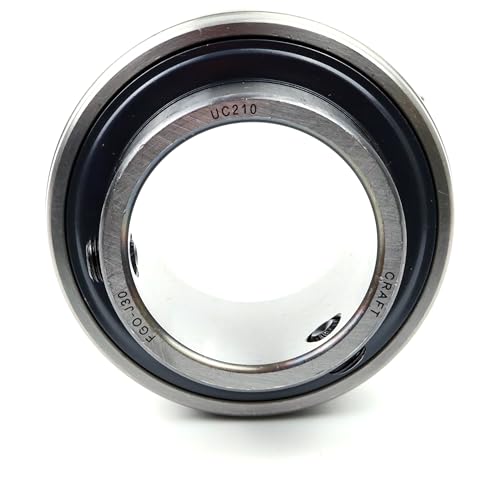 Parts and Parts Rodamiento de bolas radial UC210 50 x 90 x 51,6 mm, con tornillos prisioneros, se adapta a cojinetes de carcasa, rodamientos industriales, ideal para agricultura y uso de maquinaria