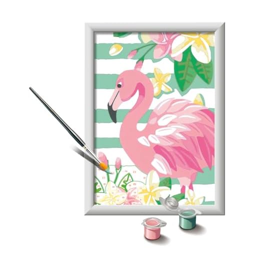 Ravensburger 28929 5 CreArt Serie E Flamingo Kreatives Spiel, Mehrfarbig