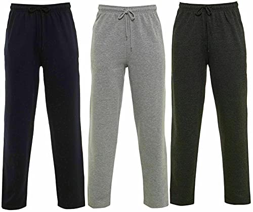 Pantaloni da jogging in pile da uomo con orlo