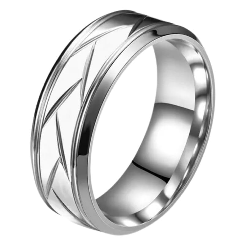 ALPHA Zash Hand Finger Ring for Men & Boys | Stainless Steel | Stylish & Minimal | Birthday Gift | Aesthetic Jewellery | Accessories for Everyday Wear