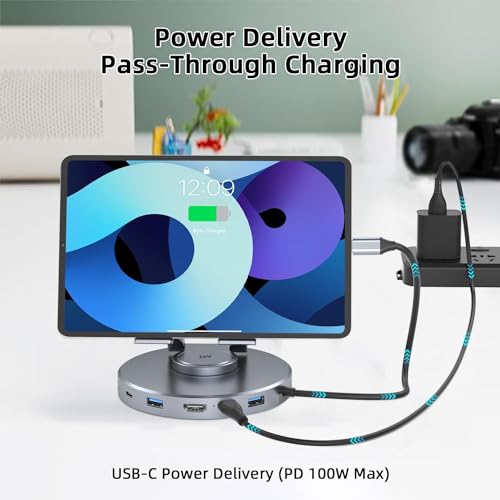 Image of Tobo Docking Station for Steam Deck ROG Ally - 10 in 1 Stream Deck Dock with HDMI 2.0 4K@60Hz, SD /TF, 3.5mm Audio, PD 100W, 3 USB-A 3.0 and Full Speed Charging USB-C Port Compatible Valve Steam Deck