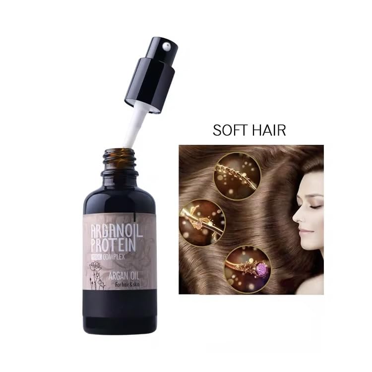 Miniatura 3 de Morocco Pure Argan Oil Hair Care  Tratamiento de proteína marroquí para cabello rizado, seco y dañado  Hidratante y reparador para brillo y fuerza