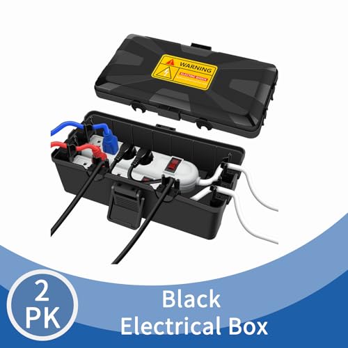 Boîtes électriques d'extérieur finis les courts-circuits avec ce cache-câble étanche noir - 2