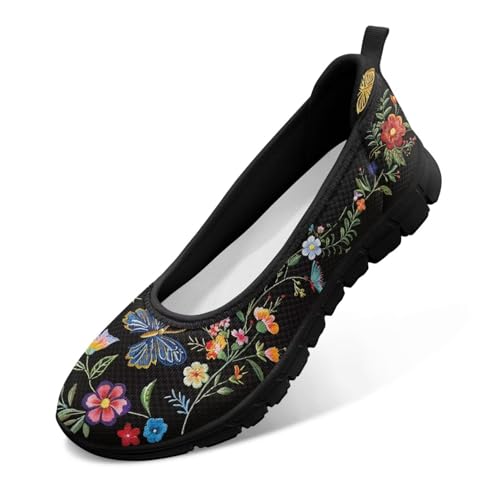 Image of Walking Shoes Women Breathe Mesh Slip On Sneakers Women Comfortable Lightweight