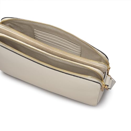 RADLEY London Albany Mews Women's Medium Ziptop Crossbody Bag, Chalk3