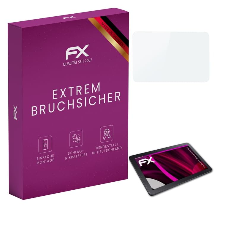 atFoliX Lámina Protectora de plástico Cristal compatible con Outform iDisplay Tablet 10.1...