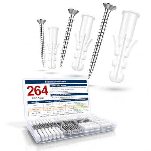 264PCS Stainless Steel Anchors Kit