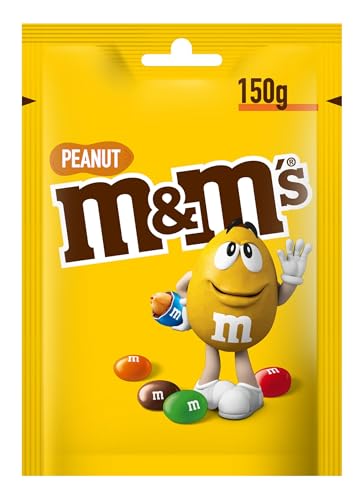 M&M’S | Peanut | Schokolinsen mit Erdnusskern | Schokolade Geschenk | Eine Packung (1 x 150g)
