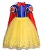 Jurebecia Robe Princesse Robe Enfant Fille Deguisement Princesse d'anniversaire d'halloween Carnaval Robe de soirée Cosplay Costume de fête