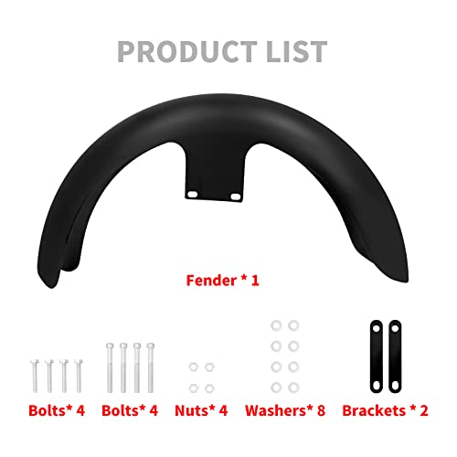 Image of 19-Inch Front Fender Fit for Harley Touring 1996-2023