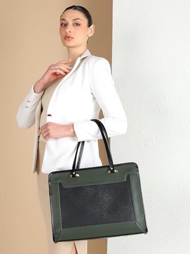 Image of Pramadda Pure Luxury Regina Work Tote bag for women office use | Laptop Shoulder Handbag | Stylish College bags for girls | Large Size Spacious Tote Bag.