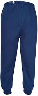 Waterproof Diaper Pants for The Elderly, Leak-Proof Long Pants, Washable Cotton, Adult Urine Pads,Paralyzed, Bedridden Men Women (Blue,Large)