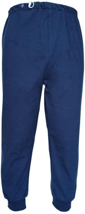 Waterproof Diaper Pants for The Elderly, Leak-Proof Long Pants, Washable Cotton, Adult Urine Pads,Paralyzed, Bedridden Men Women (Blue,Large)