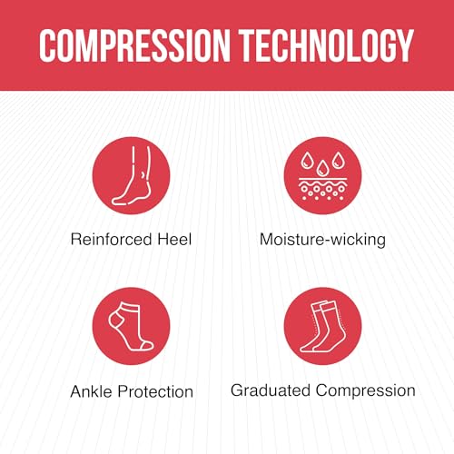 Image of Celeste Stein Therapeutic Graduated Women Compression Socks, Diabetic Socks For Womens, 8-15 mmHg For Regular Calf