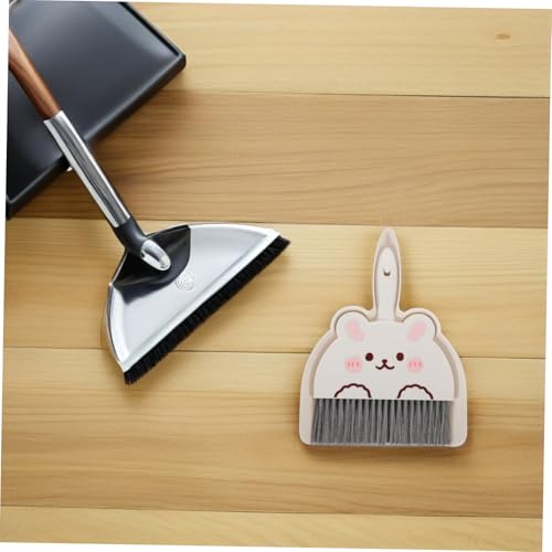 DECORNIJIA 4 Sets Miniatur Handbesen Für Die Schreibtischreinigung Kleine Kehrschaufel Tragbarer Besen Winziger Besen Miniaturbesen Mini Schneebesen Tisch Kehrschaufel – Bild 6