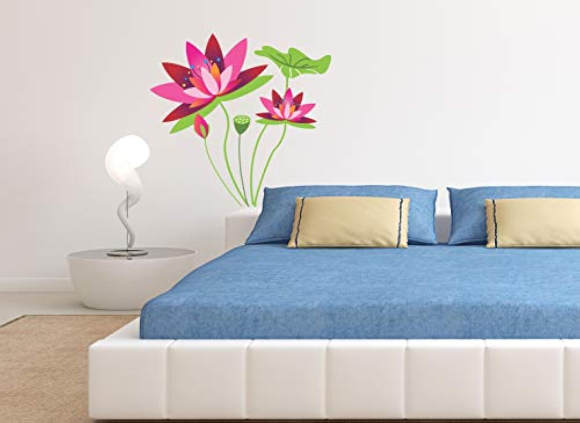 Beautiful Lotus Flower Wall Sticker