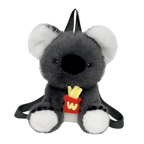 UxicRuya Mochila de Pelúcia, Mochila Macia E Decorativa para Brinquedos Fofinhos, Batatas fritas
