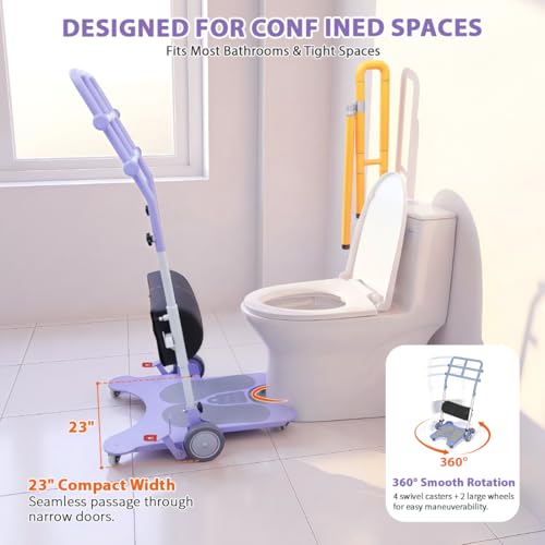 Image of Sit to Stand Patient Lift for Elderly - Standing Assist Device with Sliding Transfer Belt & Leg Support -Home Care Stand Assist Aid for Safe Transfer (SWL-330 lbs)