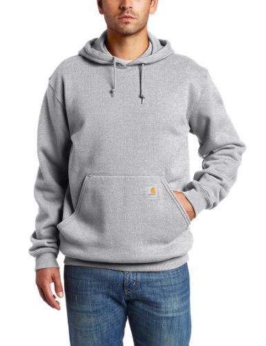 Carhartt Men's Hooded Pullover Sweatshirt Heather Gray
