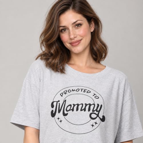 Image of The Mom Store Mom T-Shirt | Cotton | Pre and Post Pregnancy | Quirky Statements | Comfortable | Oversized