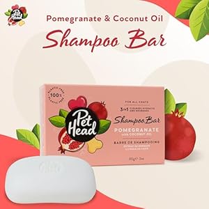 Pet-Head-Pomegranate-Shampoo-Bar-for-Dogs--3in1-Cleanses-Hydrates-Nourishes-all-Dog-Coats-with-Oat-Kernel-Extract-Coconut-Oil-Free-of-parabens-sulphates-Gentle-formula-for-Puppies-3oz - Cucciolini Doodles   Pet-Head-Pomegranate-Shampoo-Bar-for-Dogs--3in1-Cleanses-Hydrates-Nourishes-all-Dog-Coats-with-Oat-Kernel-Extract-Coconut-Oil-Free-of-parabens-sulphates-Gentle-formula-for-Puppies-3oz