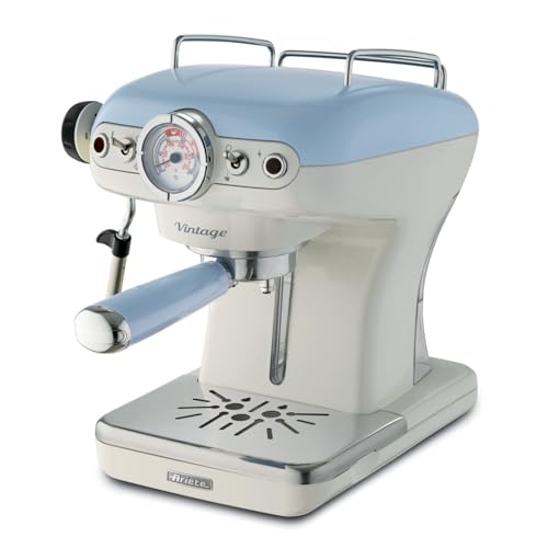 Ariete 1389 Azul - Cafetera espresso vintage, color azul Ariete 1389 Azul - Cafetera espresso vintage, color azul