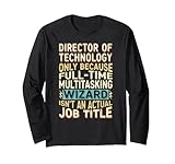 Clever and unique vintage-inspired typography highlights the exceptional skills of focused Director of Technology's. Bold, distressed print design creates a cool, aesthetic appeal perfect for Directors who love funny, work-related humor with timeless style