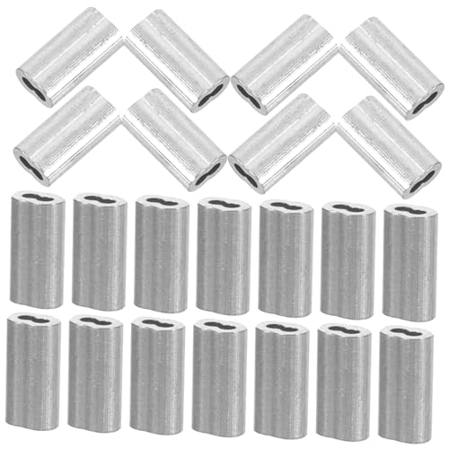 Alipis Stainless Wire Rope Crimping Tool Kit 8-Shaped Aluminum Chuck Wire Crimps for Cable Sleeves