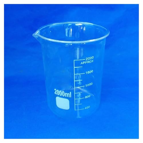 Bécher en verre de laboratoire 2000 ml pour éviter les débordements