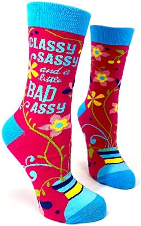 Fabdaz Classy Sassy and a Little y Women's Crew Socks