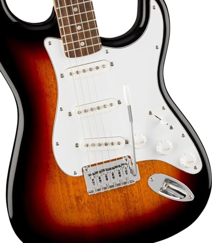 Image of Fender Squier Affinity Series Stratocaster Electric Guitar with Gig-Bag, Polishing Cloth, Strap, Picks & E-Book - Sunburst