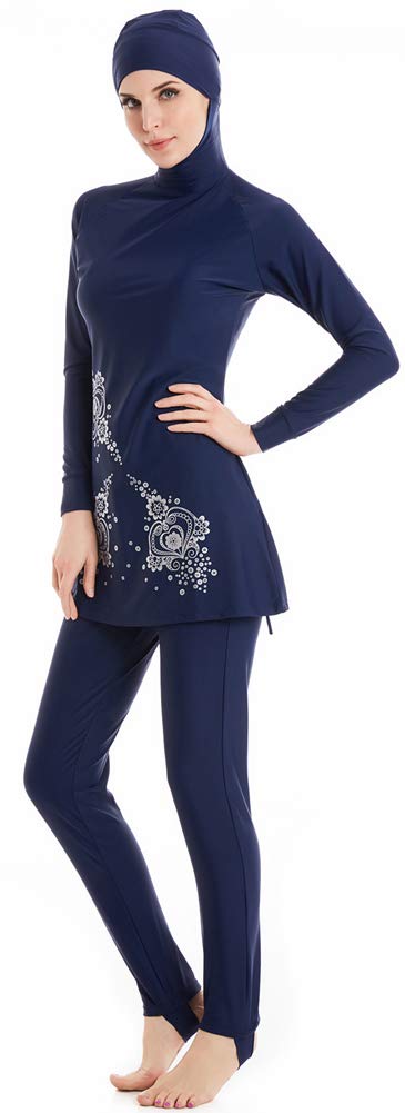 Nouveau Maillots de Bain Musulman Femmes Filles Manche Modeste Maillot de Bain Burkini Dame Couverture complète Garde Surfant Costume