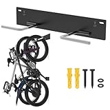 Fat Tire Bike Rack Wall Mount Garage Storage,Fat Tire Bike Storage Rack for Garage,Heavy Duty Fat Tire Bike Wall Mount Hanger Hooks Max 100lbs,Vertical Fat Tire Mountain Bike Rack(Hold 2 Bikes)