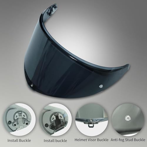 Image of AGV K6 and K6S Visor (Smoke)