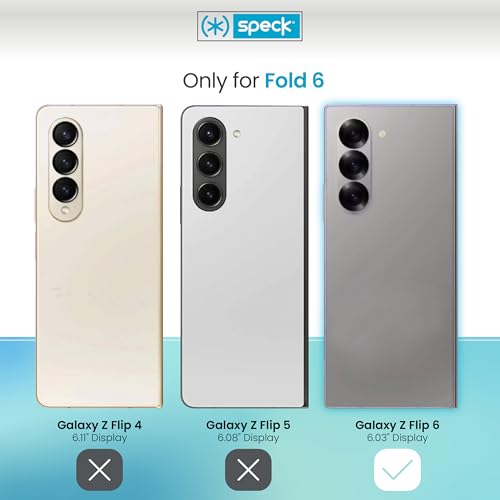 Speck Samsung Galaxy Z Fold 6 Case - Anti Yellowing, Galaxy Fold 6 Case - Samsung Fold 6 Case - zFold 6 case with Raised Bezel - Presidio Perfect Clear - image 2