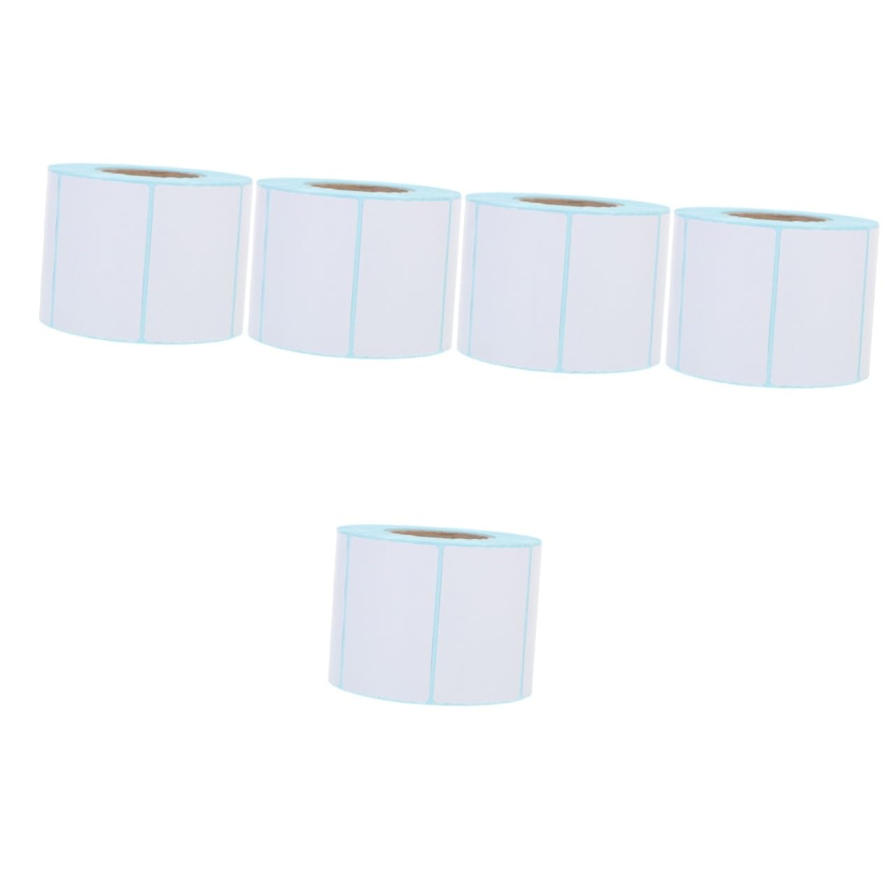 STOBOK 5 Juegos Papel Térmico Para Etiquetas Pestañas Autoadhesivas Etiquetas Termicas Adhesivas Etiqueta Pegajosa Sticker Etiqueta Adhesiva Térmica Etiqueta 2 Rollos * 5