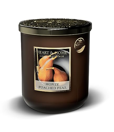 Bougie parfumée grande jarre idée cadeau maison Poire pochée au miel