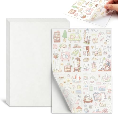 Philbinden 8.5x11 Printable Washi Paper Sticker White Multipurpose Copy Paper